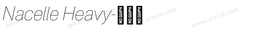 Nacelle Heavy字体转换